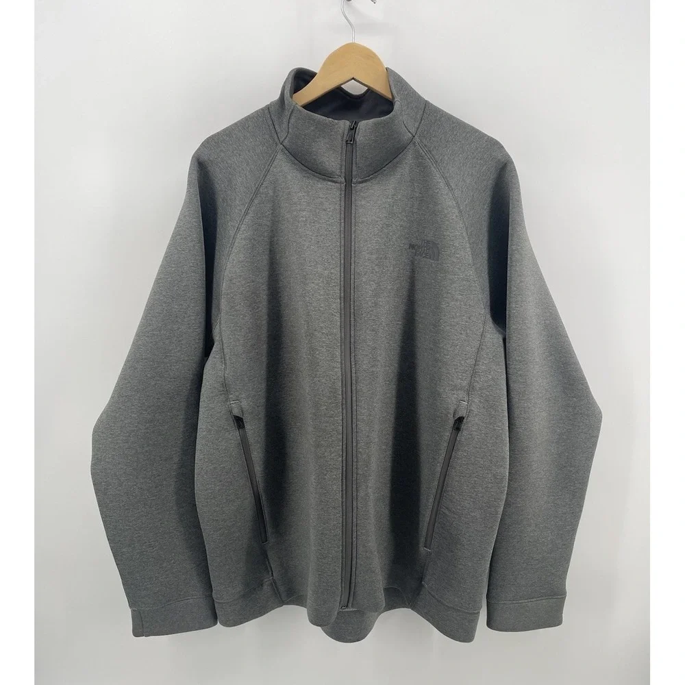The North Face Men's XL Gray Full Zip Polyester Fleece‎ Jacket